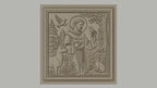 Fichier CNC & impression 3D saint François avec animaux, cerf oiseaux et lapin, haute qualité relief STL