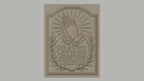 Fichier CNC & impression 3D mains en prière, rayons lumineux et couronne de feuilles, haute qualité relief STL