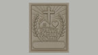 Fichier CNC & impression 3D foi, famille, maison avec croix et coeur, haute qualité relief STL