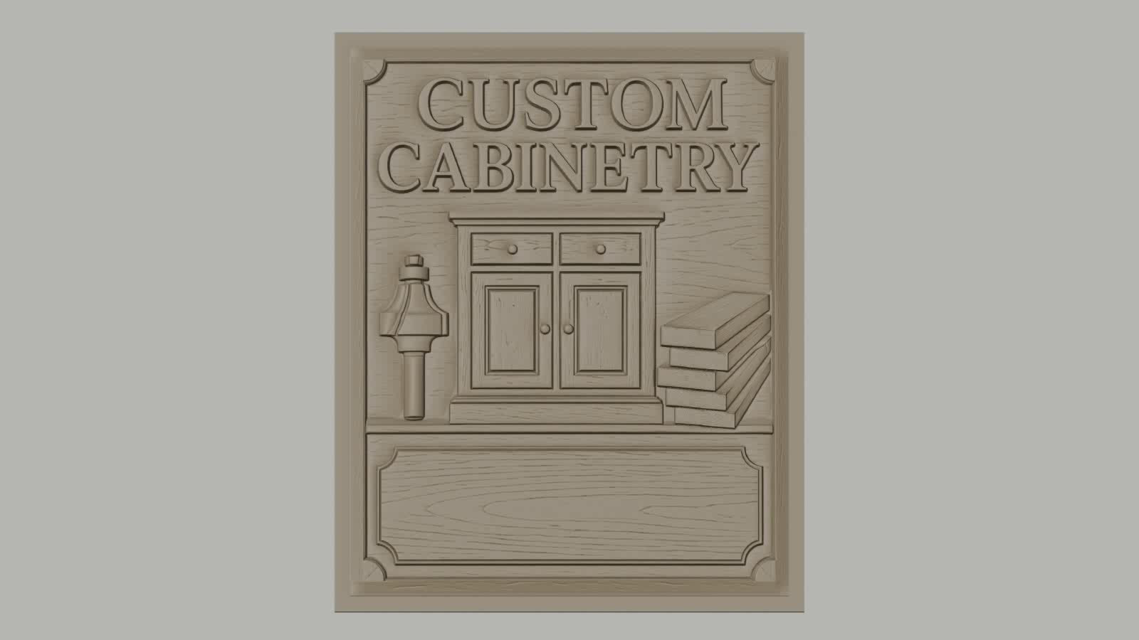 Fichier CNC & impression 3D Custom Cabinetry, outils de menuiserie et bois, haute qualité relief STL
