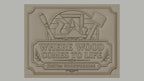 Fichier CNC & impression 3D panneau bois, outils de menuiserie et texte en relief, haute qualité relief STL
