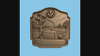 CNC & impression 3D relief golf à personnaliser, trophée golfeur, plaque victoire, STL très haute qualité