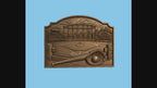 CNC & impression 3D relief terrain de baseball, décoration sport bois, fichier STL très haute qualité