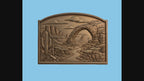CNC & impression 3D relief désert américain, arches rocheuses, cactus et paysage western, fichier STL très haute qualité