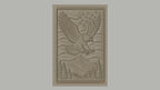Fichier CNC & impression 3D aigle américain, montagnes, sapins, étoiles, haute qualité relief STL