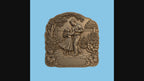 CNC & impression 3D scène père fille dans le jardin, relief bois à personnaliser, fichier STL très haute qualité