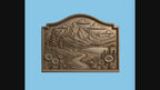 CNC & impression 3D relief paysage de montagne, lac alpin, sapins et fleurs, fichier STL très haute qualité