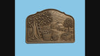 CNC & impression 3D relief verger de pommes, ferme rustique, panneau bois décoratif, fichier STL très haute qualité