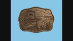 CNC & impression 3D relief chien de chasse au marais, canards, cabane et canoë, fichier STL très haute qualité