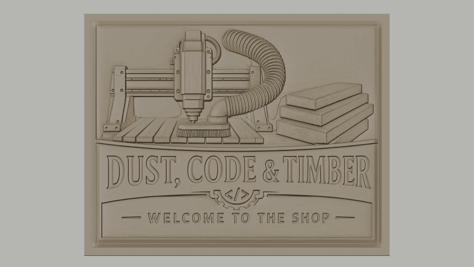 Fichier CNC & impression 3D machine CNC, bois empilé, haute qualité relief STL