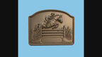 Relief équestre saut d’obstacle à personnaliser, CNC & impression 3D, fichier STL de très haute qualité