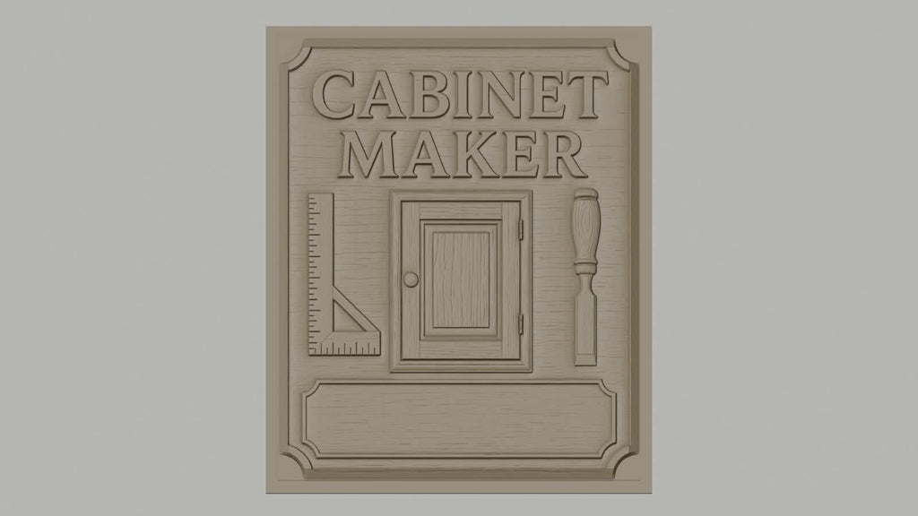 Fichier CNC & impression 3D Cabinet Maker, porte, équerre, ciseau à bois, haute qualité relief STL