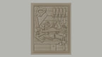 Fichier CNC & impression 3D outils de menuiserie, scie, rabot, marteau, équerre, serre-joint, haute qualité relief STL