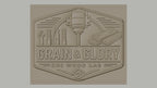 Fichier CNC & impression 3D logo grain et glory, fraises CNC et planches de bois, haute qualité relief STL