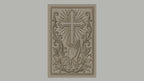 Fichier CNC & impression 3D religieuse, croix, mains en prière, lys, haute qualité relief STL