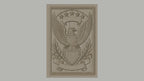 Fichier CNC & impression 3D aigle emblème, bouclier étoiles et feuilles, haute qualité relief STL