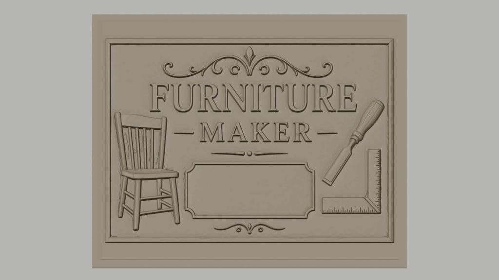 Fichier CNC & impression 3D meuble, chaise, ciseau, équerre, haute qualité relief STL
