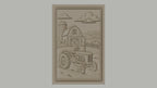 Fichier CNC & impression 3D ferme avec tracteur et grange, paysage champêtre, haute qualité relief STL
