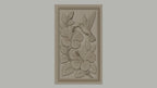 Fichier CNC & impression 3D colibri et fleurs d'hibiscus, feuilles détaillées haute qualité relief STL