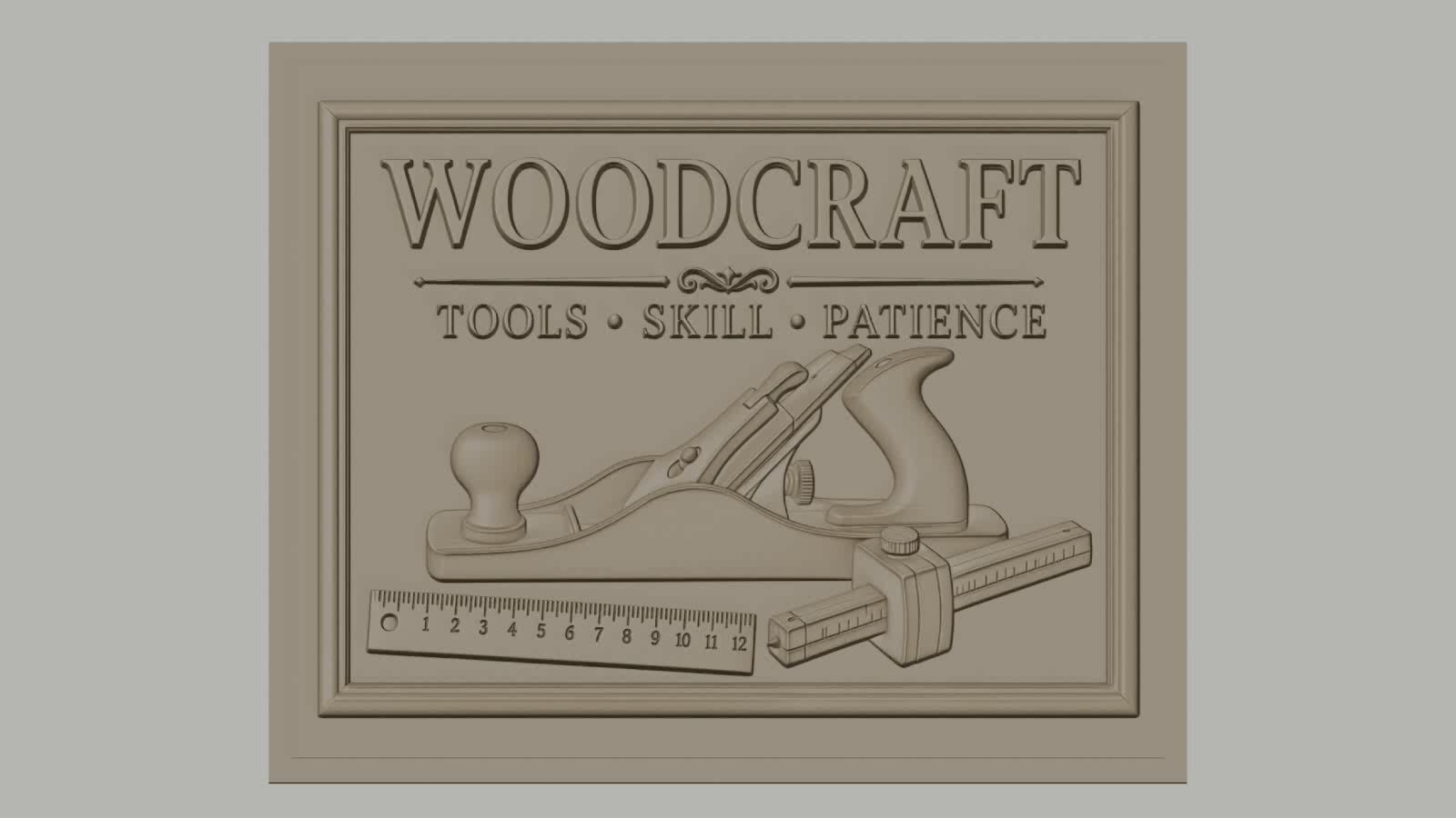 Fichier CNC & impression 3D Sainte Famille, atelier menuisier, outils de travail, haute qualité relief STL
