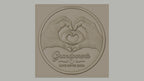 Fichier CNC & impression 3D Grandparents, mains formant coeur, texte love never ends, haute qualité relief STL