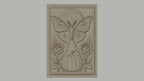 Fichier CNC & impression 3D papillon de nuit, lune, citrouille et roses, haute qualité relief STL