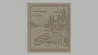 Fichier CNC & impression 3D paysage nature, cabane en bois, lac, barque, ponton, haute qualité relief STL