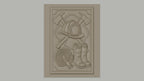 Fichier CNC & impression 3D thème pompier, casque, bottes, hache, tuyau d'incendie, haute qualité relief STL
